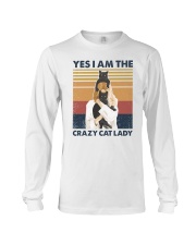 Yes I am the crazy cat lady Long Sleeve Tee tile