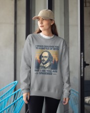 I Would Challenge You To a Battle of Wits Crewneck Sweatshirt apparel-crewneck-sweatshirt-lifestyle-front-12