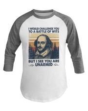 I Would Challenge You To a Battle of Wits Baseball Tee tile