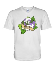LGBT Rose V-Neck T-Shirt tile
