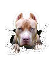 Funny pitbull breaking glass Sticker - Single (Vertical) front