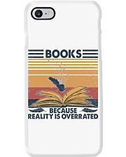 Books Because Reality Is Overrated Phone Case tile
