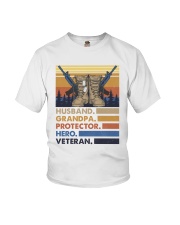 Husband grandpa protector hero veteran Youth T-Shirt tile