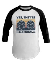 Yes They're Natural Baseball Tee tile
