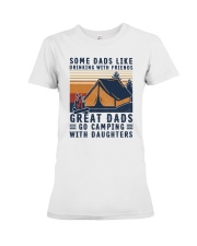 Great Dads Go Camping With Daughters Premium Fit Ladies Tee tile