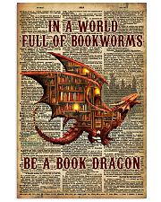 Be a book dragon 24x36 Poster front