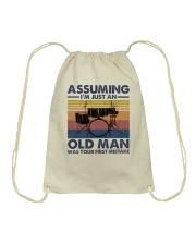Drum Assuming I'm Just An Old Man Drawstring Bag tile