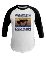 Drum Assuming I'm Just An Old Man Baseball Tee tile