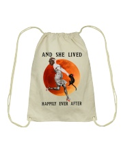 And She Lived Happily Ever After Drawstring Bag tile