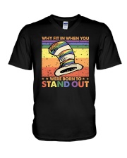 LGBTQ Pride Why Fit In V-Neck T-Shirt tile