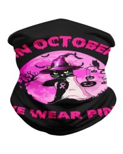 Black Cat In October We Wear Pink Neck Gaiter tile