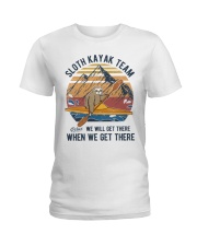 Sloth Kayak Team Ladies T-Shirt tile