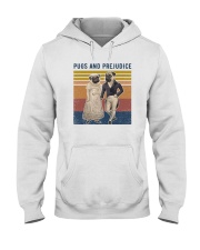 Pugs and prejudice Hooded Sweatshirt front