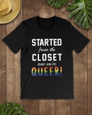 Started From The Closet Now We're Queer Classic T-Shirt lifestyle-mens-crewneck-front-18