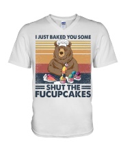 Retro Bear I Just Baked You Some Shut V-Neck T-Shirt tile