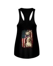 american flag cat independence day Ladies Flowy Tank tile