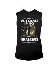Being a veteran is an honor Being a grandad Sleeveless Tee tile