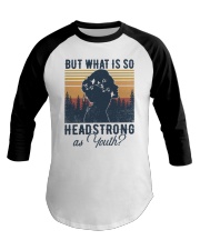 But What Is So Headstrong as Youth Baseball Tee tile