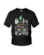 Books turn Muggles into Wizards Youth T-Shirt tile