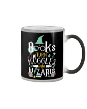 Books turn Muggles into Wizards Color Changing Mug tile