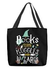 Books turn Muggles into Wizards All-Over Tote tile