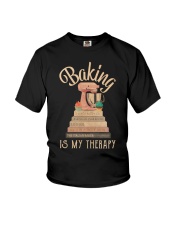 Baking is my therapy Youth T-Shirt tile