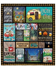 Camping Happy Quilt 70"x80" - Queen front