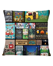 Camping Happy Square Pillowcase tile