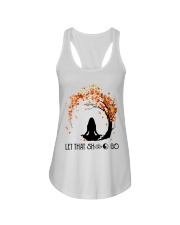 Let that sht go Ladies Flowy Tank tile