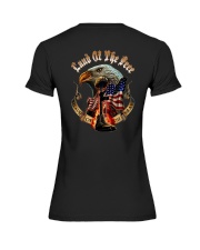 Eagle Land Of The Because Of The Brave Premium Fit Ladies Tee tile