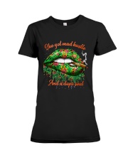 She Got Mad Hustle and A Dope Soul Premium Fit Ladies Tee tile