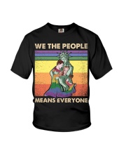 LGBTQ Pride Liberty Statue We The People Youth T-Shirt tile