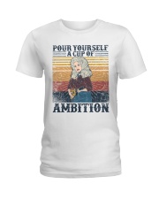 Dolly Parton Pour yourself a cup of ambition Ladies T-Shirt tile