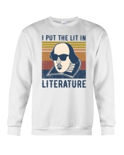 I Put The Lit In Literature Crewneck Sweatshirt tile