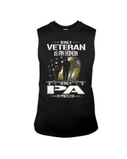 Being a Veteran is an honor Being a Pa Sleeveless Tee tile