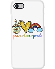 Peace Love Pride Rainbow LGBT Lesbian Gay Pride Phone Case tile