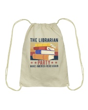The Librarian Party Make America Read Again Drawstring Bag tile