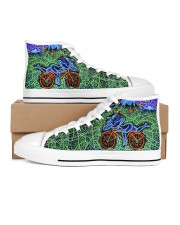 1943 Hofmann Bicycle Day Take A Trip Men's High Top White Shoes inside-left-outside-left