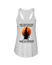 And though she be but little She is fierce Ladies Flowy Tank tile