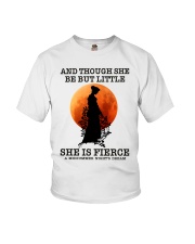 And though she be but little She is fierce Youth T-Shirt tile