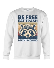 Eat Trash Death is Coming Crewneck Sweatshirt tile