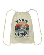 Yarn Makes Me Happy Drawstring Bag tile