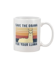 Retro vintage Save the drama for your llama Mug tile