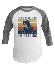 Cat Don't Bother Me I'm Reading Summer Vintage Baseball Tee tile