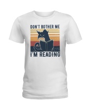 Cat Don't Bother Me I'm Reading Summer Vintage Ladies T-Shirt tile