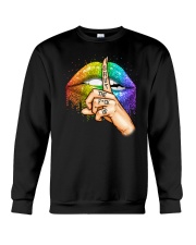 Womens LGBT Lips Crewneck Sweatshirt tile