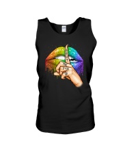 Womens LGBT Lips Unisex Tank tile