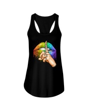 Womens LGBT Lips Ladies Flowy Tank tile