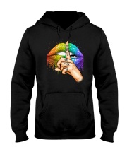 Womens LGBT Lips Hooded Sweatshirt tile