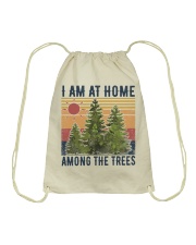 I Am At Home Among Trees Drawstring Bag tile